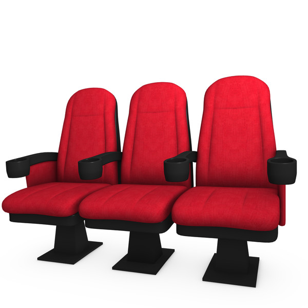 3d movie theater seats model - Theater Seats by abramsdesign